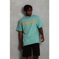 Erkek Baskılı T-Shirt Kısa Kol Bisiklet Yaka Regular Fit Rahat Kalıp Günlük Tişört - Mint Yeşili