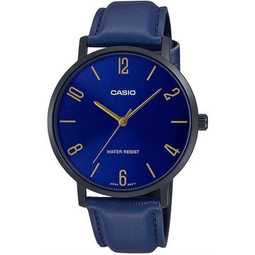 Casio MTP-VT01BL-2BUDF Quartz Deri İyon Kaplama 40 mm Erkek Kol Saati