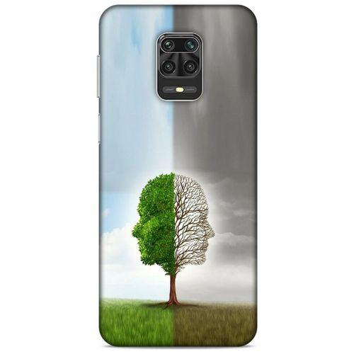 Xiaomi Redmi Note 9S Kılıf Depresyon (35) Fit Design Kılıf Toz Pembe Lacivert