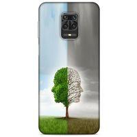 Xiaomi Redmi Note 9S Kılıf Depresyon (35) Fit Design Kılıf Toz Pembe Lacivert