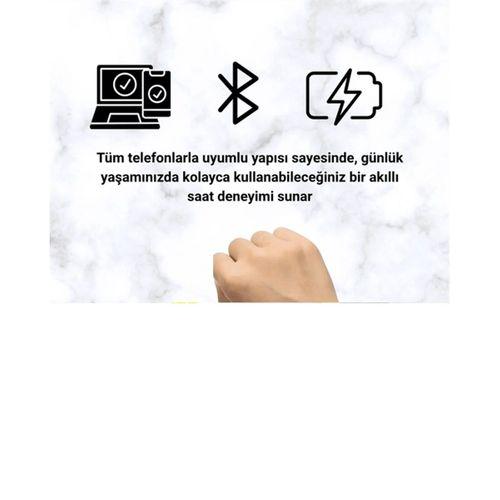 Mini Series 10 Akıllı Saat | 3 Kordon + Bileklik Hediyeli, Tüm Telefonlarla Uyumlu
