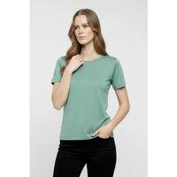 T-Shirt Bisiklet Yaka Slim Fit Likralı Tişört Günlük Basic Body - Mint Yeşili
