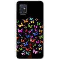 Potkal Hediye Fabrikası Samsung Galaxy A51 HD Baskılı Kılıf + 9D Tam Ekran Koruyucu - Cacti Prairies