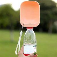 Evcil Hayvan Plastik Yıkanabilir Taşınabilir Su Şişesi Bağlantılı Su Kabı