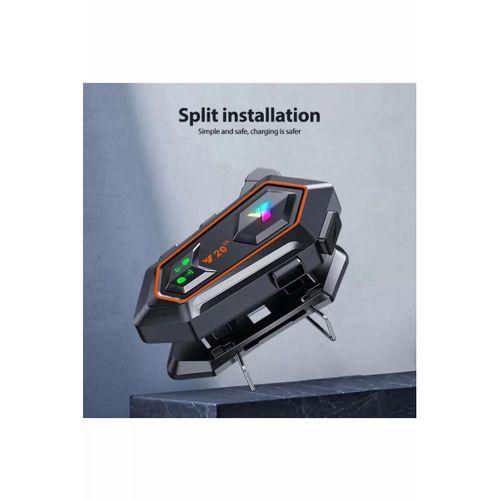 Y20 2x 1000m Telsiz Mesafeli 2 Kişi Bağlantılı Bluetooth Kask Kulaklık Fenerli İntercom