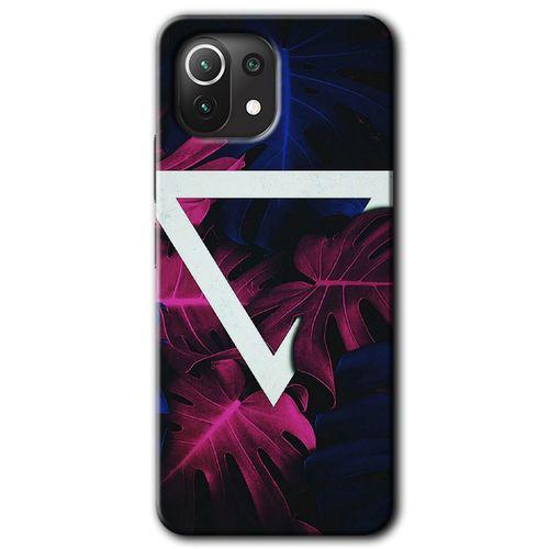 Xiaomi Mi 11 Lite Kılıf Baskılı Arka Kapak - Mekanik Yaprak +Tam Ekran Koruyucu