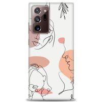 Samsung Galaxy Note 20 Ultra Kılıf HD Baskılı Kılıf - Silüetler + Tam Ekran Koruyucu