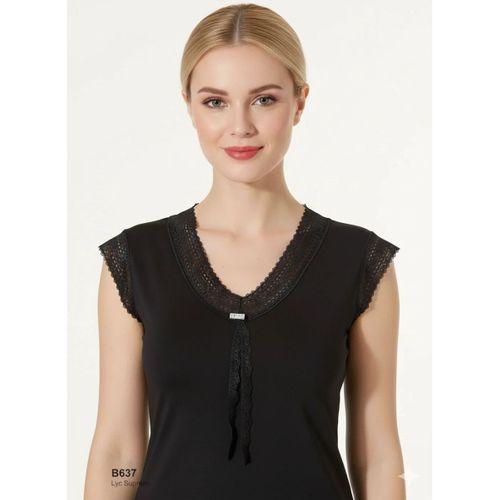 Şahinler Dantelli Taşlı Yarım Kol Atlet B637