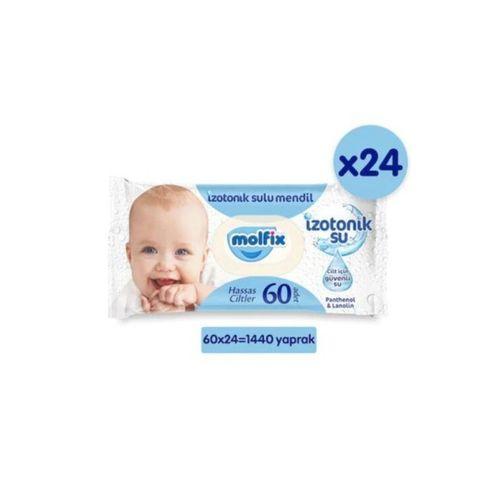 Molfix İzotonik Sulu Islak Mendil Hassas Ciltler 60x24 Kapaklı