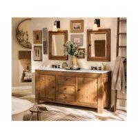 MASİF AHŞAP ESKİTME BANYO DOLABI