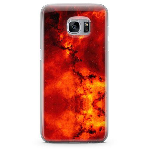Samsung Galaxy S7 Edge Kılıf Red Night Arka Kapak Koruma Desenli Full Koruyucu