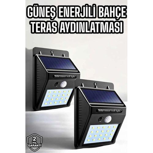 Solar Güneş Enerji Panelli Sensörlü Lamba Enerji Tasarruflu
