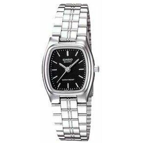Casio LTP-1169D-1ARDF Quartz Çelik Gri Siyah Kadran 22 mm Kadın Kol Saati
