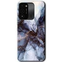 Tecno Spark 8C Kılıf HD Desen Baskılı Arka Kapak - Otantik Mermer