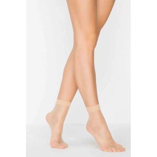 Kadın Ten Süper 15 Mat Soket Çorap Açık Ten