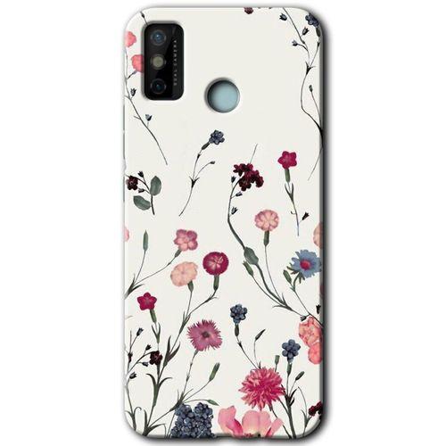 Tecno Spark 6 Go Kılıf HD Desen Baskılı Arka Kapak - Mat Çiçek