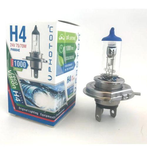 H4 24V Uyumlu 75/70W Eco 0,3 Fazla Işık