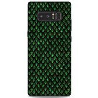 Samsung Galaxy Note 8 Kılıf Dragons (5) Koruma Kabı Ejderha Koyu Yeşil Pul