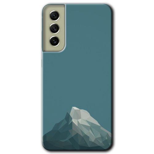 Samsung Galaxy S21 FE Kılıf Baskılı Kapak - Alone Mountain +Tam Ekran Koruyucu