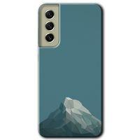 Samsung Galaxy S21 FE Kılıf Baskılı Kapak - Alone Mountain +Tam Ekran Koruyucu