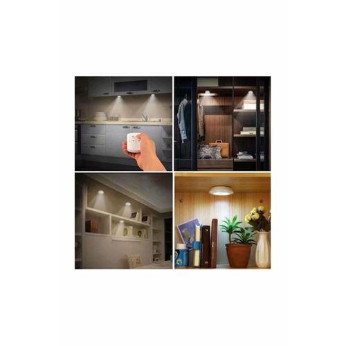 Uzaktan Kumandalı 3 Lü Spot Led Lamba Kablosuz Pilli Işıldak