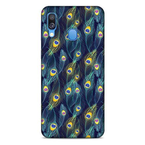 Samsung Galaxy A40 Kılıf Desenli Özel Seri Tüyler (10) Full Koruma Kılıfı