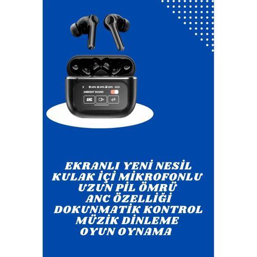 Ekranlı Yeni Nesil Pro Kulaklık Ve Akıllı Saat Kampanyası Kulak İçi Mikrofonlu
