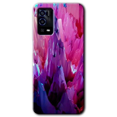 Oppo A55 HD Baskılı Kılıf + 9D Tam Ekran Koruyucu - Abstraction Sharp