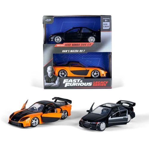 Fast Furious Twin Pack 1:32 Jada Diecast Metal Araba Seti
