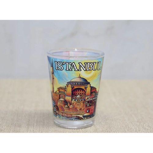 İstanbul Temalı Cam Shot Bardak Alk4356