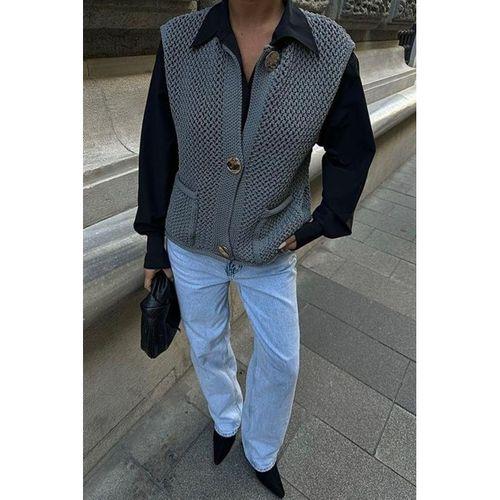 Ajurlu Triko Yelek 5175