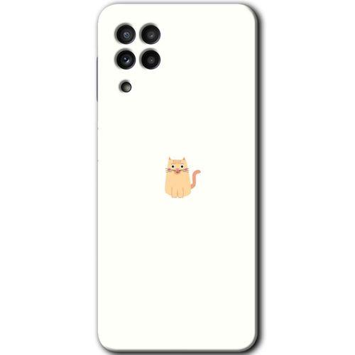 Samsung Galaxy A22 Kılıf Baskılı Kapak - Cat Minimalism +Tam Ekran Koruyucu