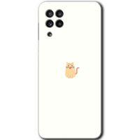 Samsung Galaxy A22 Kılıf Baskılı Kapak - Cat Minimalism +Tam Ekran Koruyucu