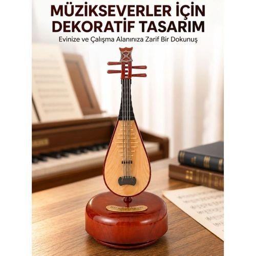 Klasik Ud Figürlü Melodili Müzik Kutusu Şık Hediyelik