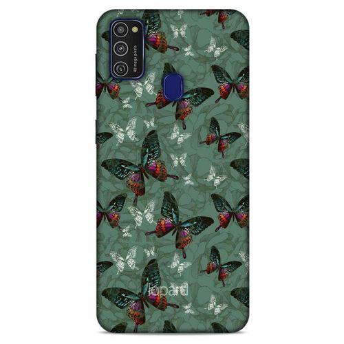Samsung Galaxy M21 Kılıf Kelebek Etkisi (32) Soft Silikon Kılıf Turunu Sarı