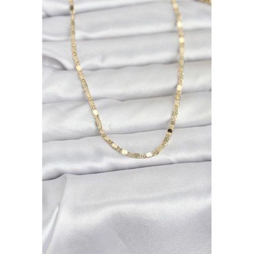 CM 14K Gold Renk Ezme Zincir 60 cm Kadın Kolye