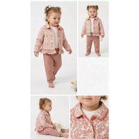 6-24 Ay Ceketli Keten Pantolonlu 3lü Bebek Takımı