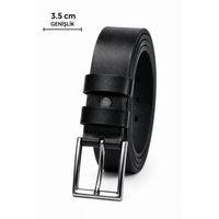 Erkek Hakiki Deri 3.5 Cm Klasik Kemer Metal Tokalı Günlük Ve Klasik Kullanım