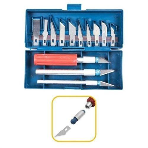 Angel Of Life® Zanaat 16 Parça Hobi Gravür Ahşap Heykel Çömlek Oyma Şekil Verme 13 Maket Bıçak Neşter Seti