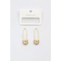 Taşlı Filkete Küpe - Altın