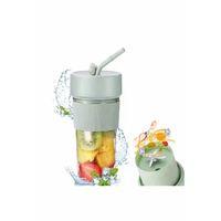 Mini Taşınabilir Mikser 350 Ml Smoothie Makinesi Meyve Sıkacağı Şarj Edilebilir Blender Yeşil