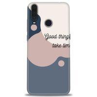 General Mobile GM 10 Kılıf HD Baskılı Kılıf - Good Things Take Time + Tam Ekran Koruyucu
