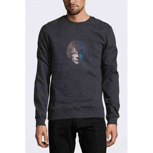 Lannister Baskılı Füme Antrasit Erkek Sweatshirt
