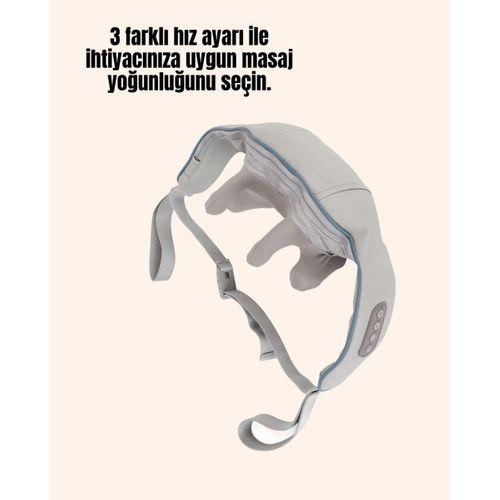Kablosuz Boyun ve Omuz Masaj Aleti | Isıtmalı ve Yoğurmalı