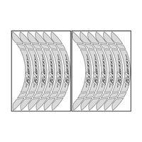 BAJAJ Bajaj Reflektör Beyaz Pulsar Uyumlu Büyük 1 Set Jant Şeridi