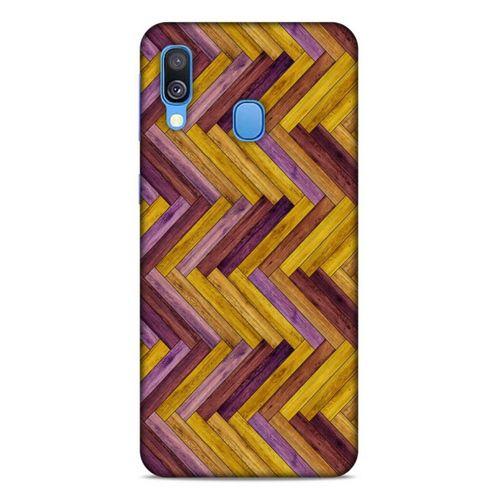 Lopard Samsung Galaxy A40 Uyumlu Kılıf Wood'X (35) Fit Design Kılıf Baskılı