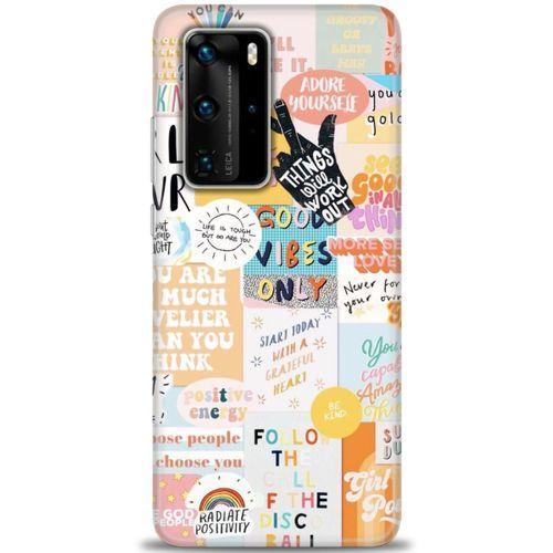 Huawei P40 Pro Kılıf HD Baskılı Kılıf - Follow + Tam Ekran Koruyucu