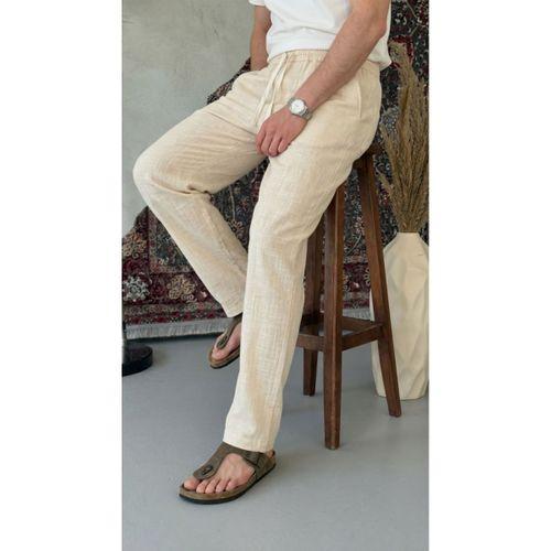 Erkek İthal Yıkamalı Keten Pantolon
