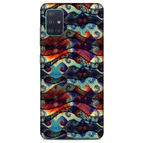 Samsung Galaxy A51 Kılıf Baskılı Özel Seri Taşlı (41) Tank Kılıf