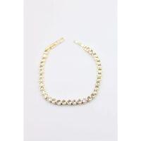 Taşlı Vip Bileklik - Altın